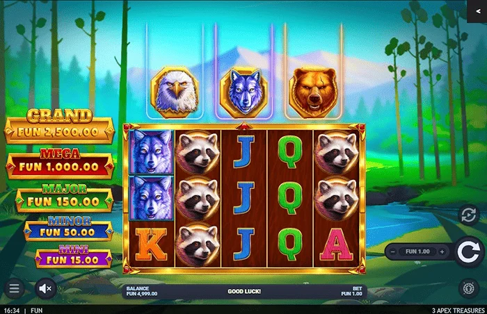 3 Apex Treasures игровой экран